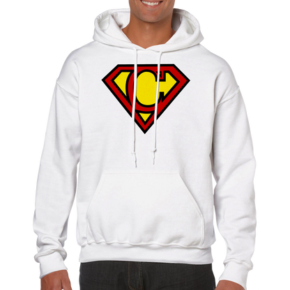 Super Style Font in Letter 'C' - Adults Unisex Pullover Hoodie