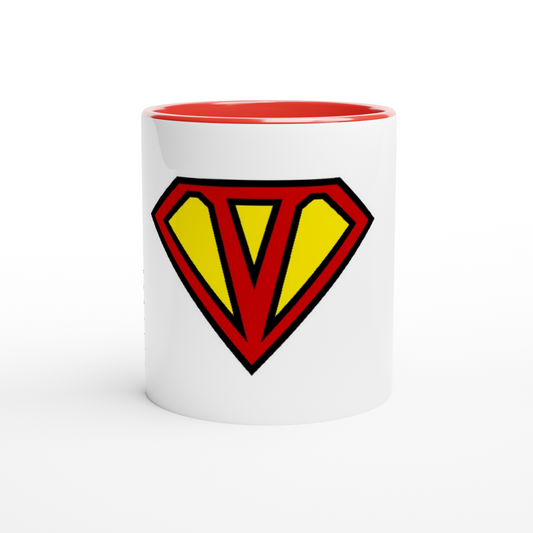 Super Style Font in Letter 'V' - Ceramic Mug