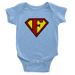 Super Style Font in Letter 'F' - Baby Short Sleeve Onesie