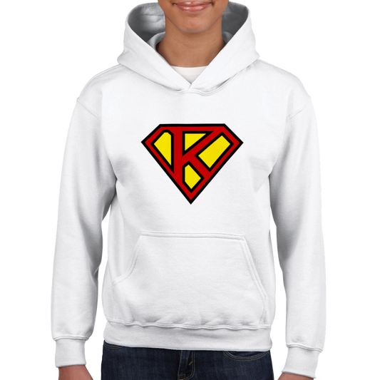 Super Style Font in Letter 'K' - Kids Unisex Pullover Hoodie