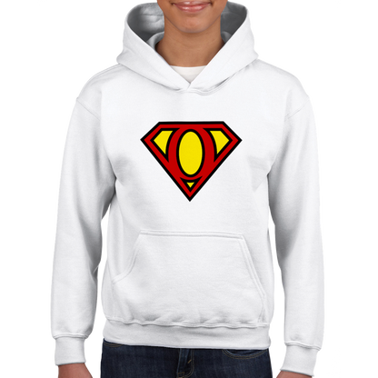 Super Style Font in Letter 'O' - Kids Unisex Pullover Hoodie