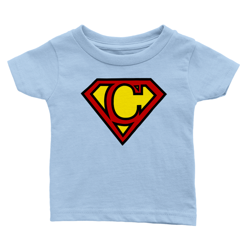 Super Style Font in Letter 'C' - Baby Crewneck T-shirt