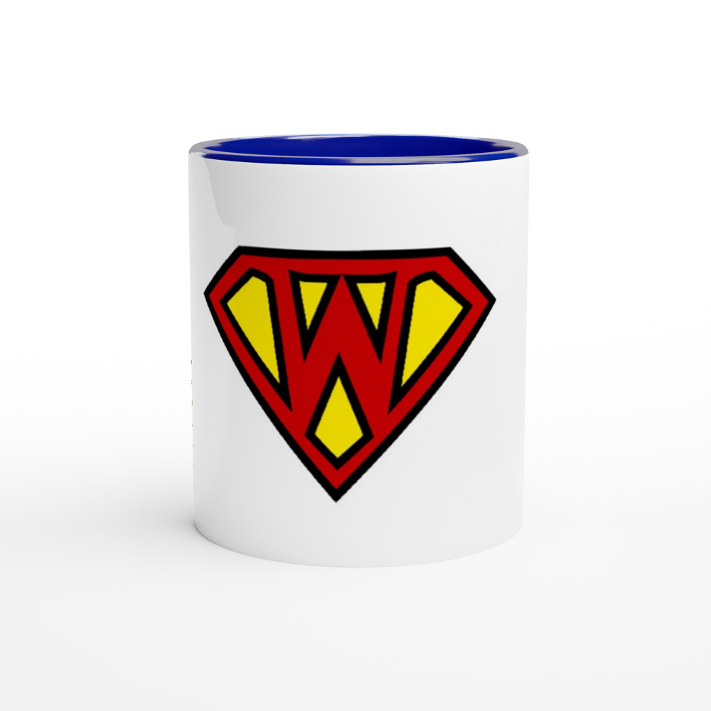 Super Style Font in Letter 'W' - Ceramic Mug