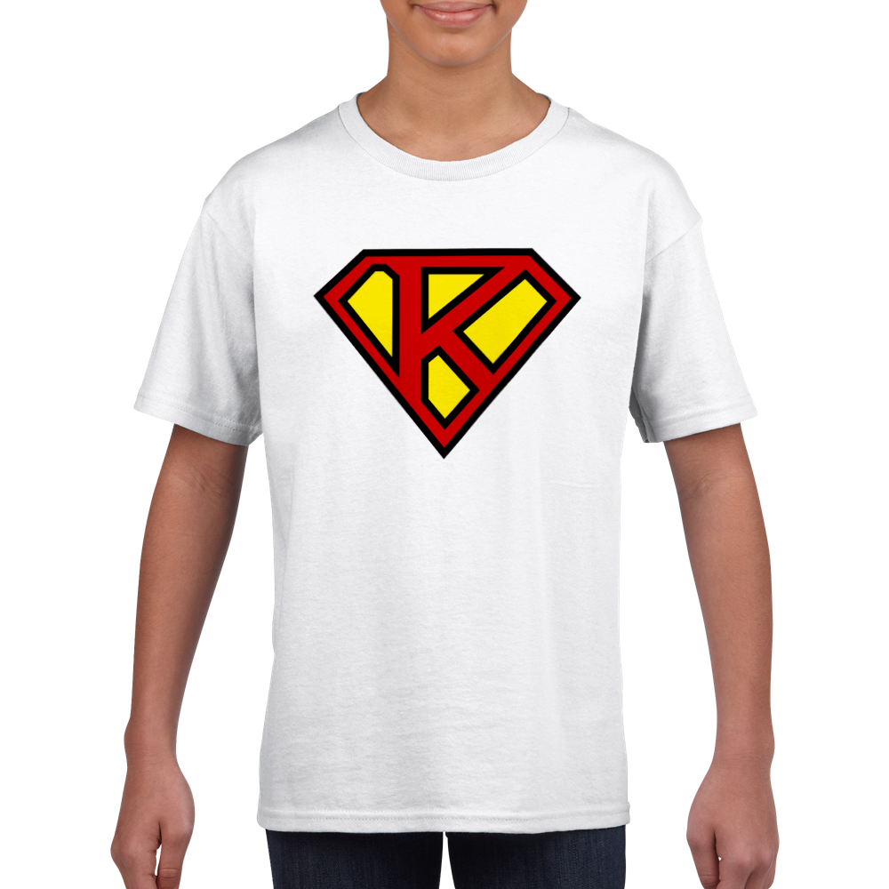 Super Style Font in Letter 'K' - Kids Unisex Crewneck T-shirt