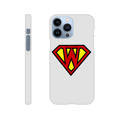 Super Style Font in Letter 'W' - Slim Apple IPhone case