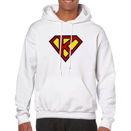 Super Style Font in Letter 'K' - Adults Unisex Pullover Hoodie