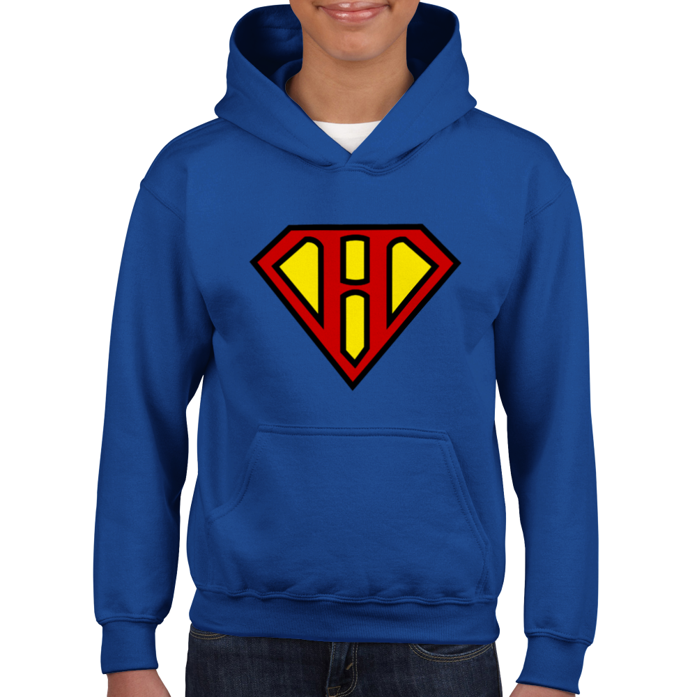 Super Style Font in Letter 'H' - Unisex Kids Pullover Hoodie