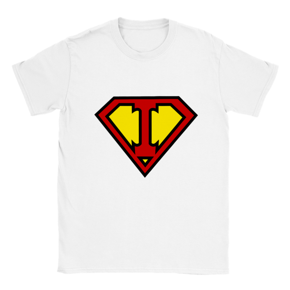 Super Style Font in Letter 'I' - Unisex Kids Crewneck T-shirt