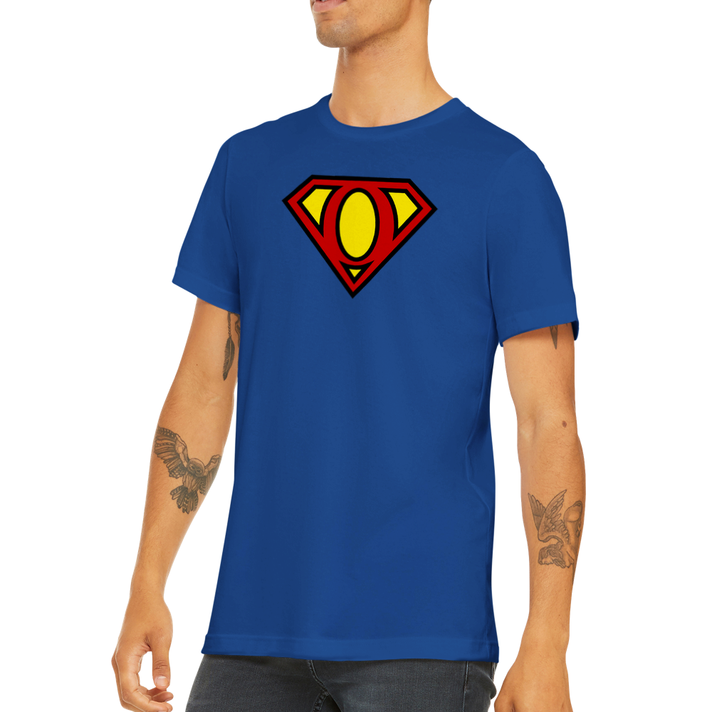 Super Style Font in Letter 'O' - Mens Crewneck T-shirt