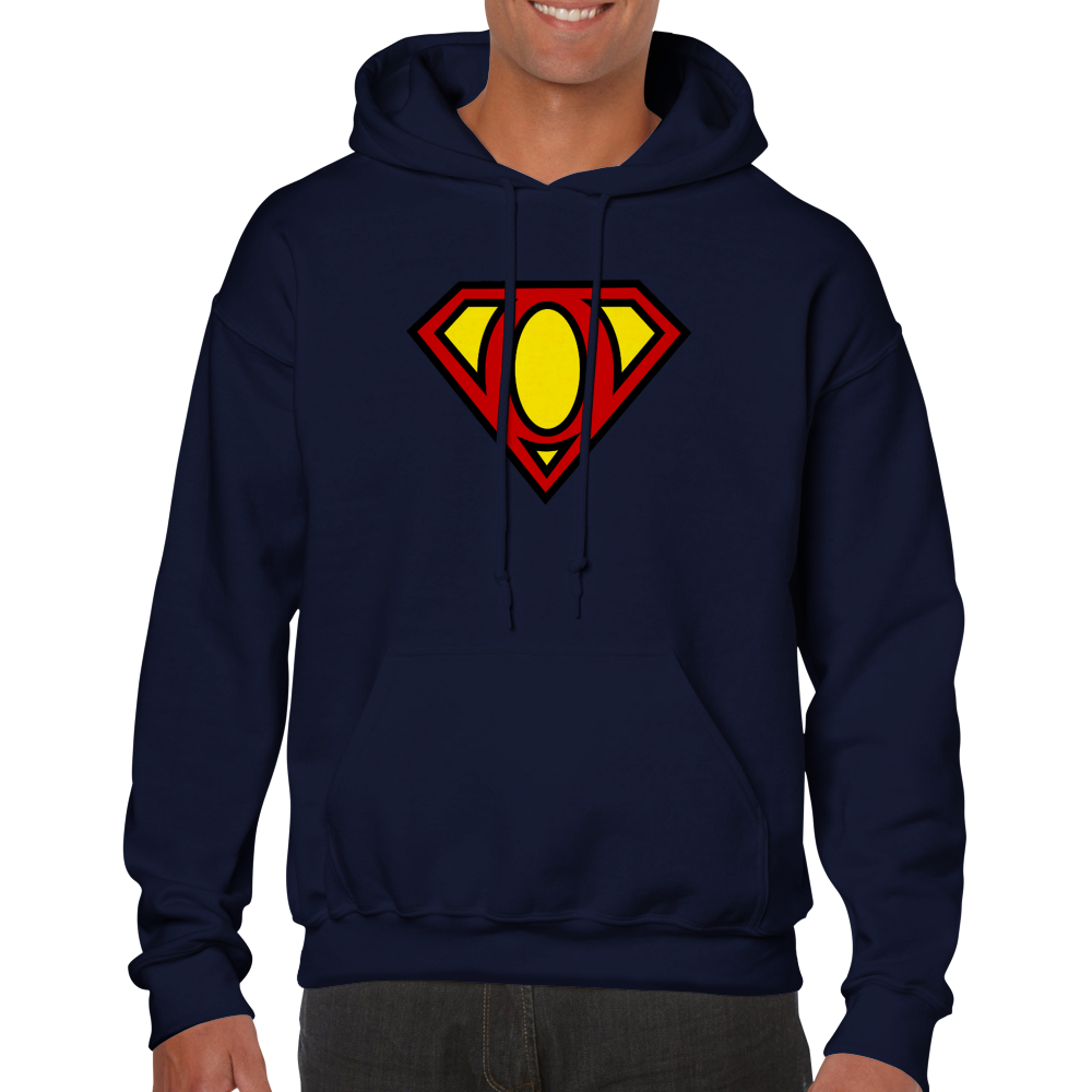 Super Style Font in Letter 'O' - Adults Unisex Pullover Hoodie