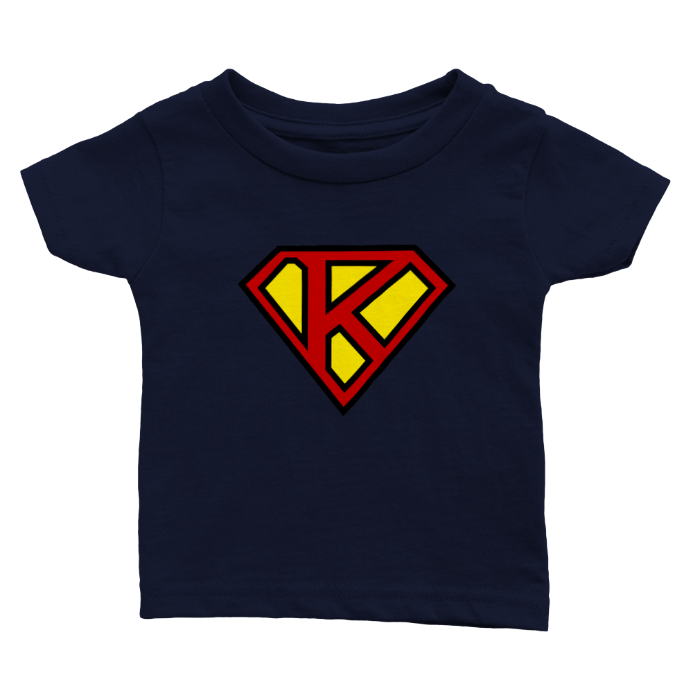 Super Style Font in Letter 'K' - Baby Crewneck T-shirt