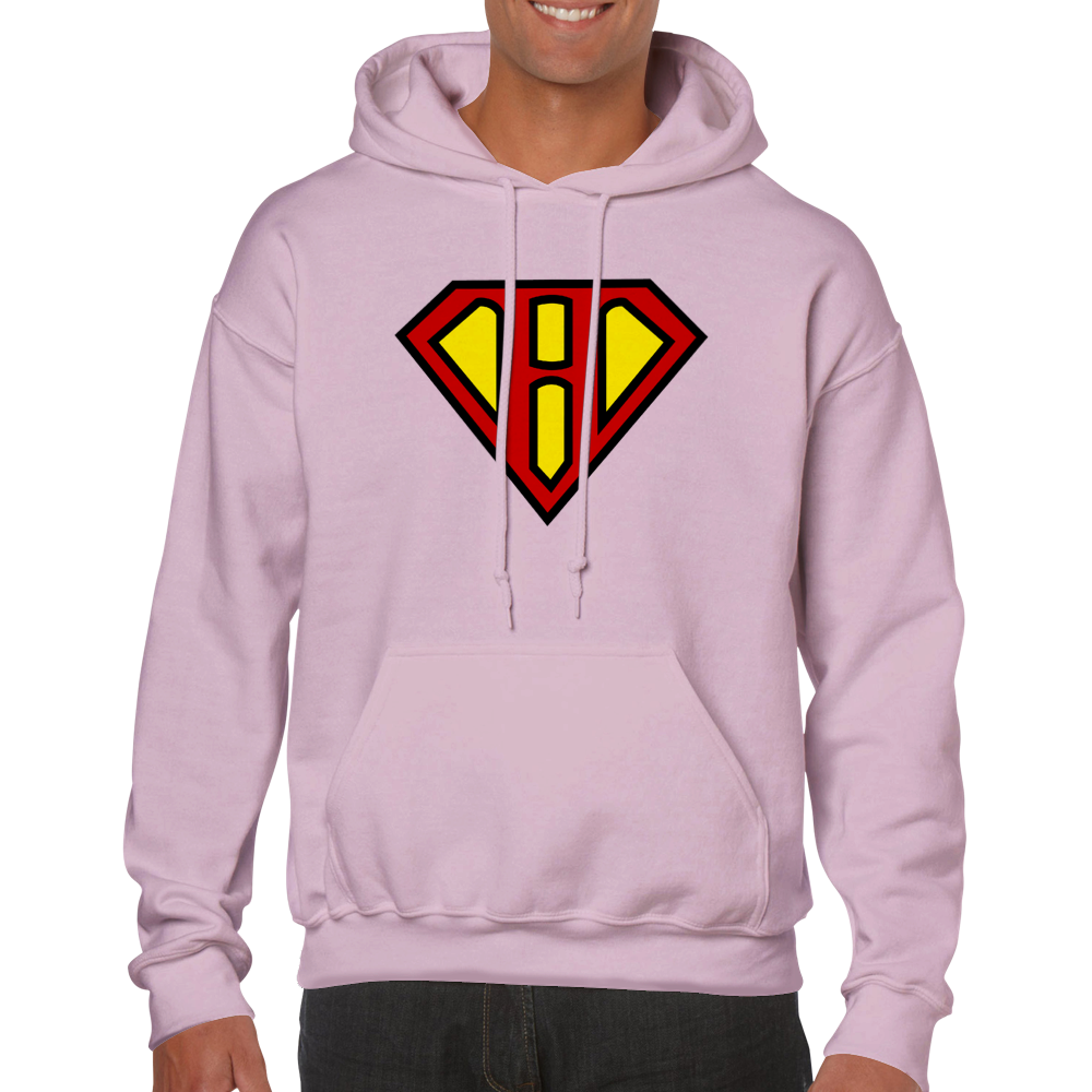 Super Style Font in Letter 'H' - Adults Unisex Pullover Hoodie