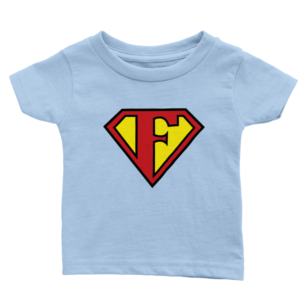 Super Style Font in Letter 'F' - Baby Crewneck T-shirt