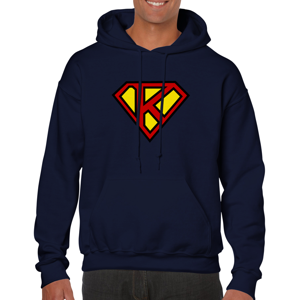 Super Style Font in Letter 'K' - Adults Unisex Pullover Hoodie