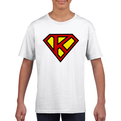 Super Style Font in Letter 'K' - Kids Unisex Crewneck T-shirt