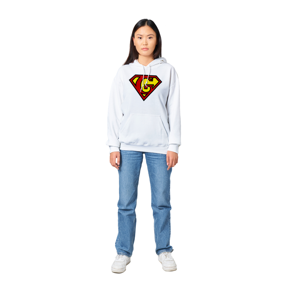 Super Style Font in Letter 'G' - Adults Unisex Pullover Hoodie