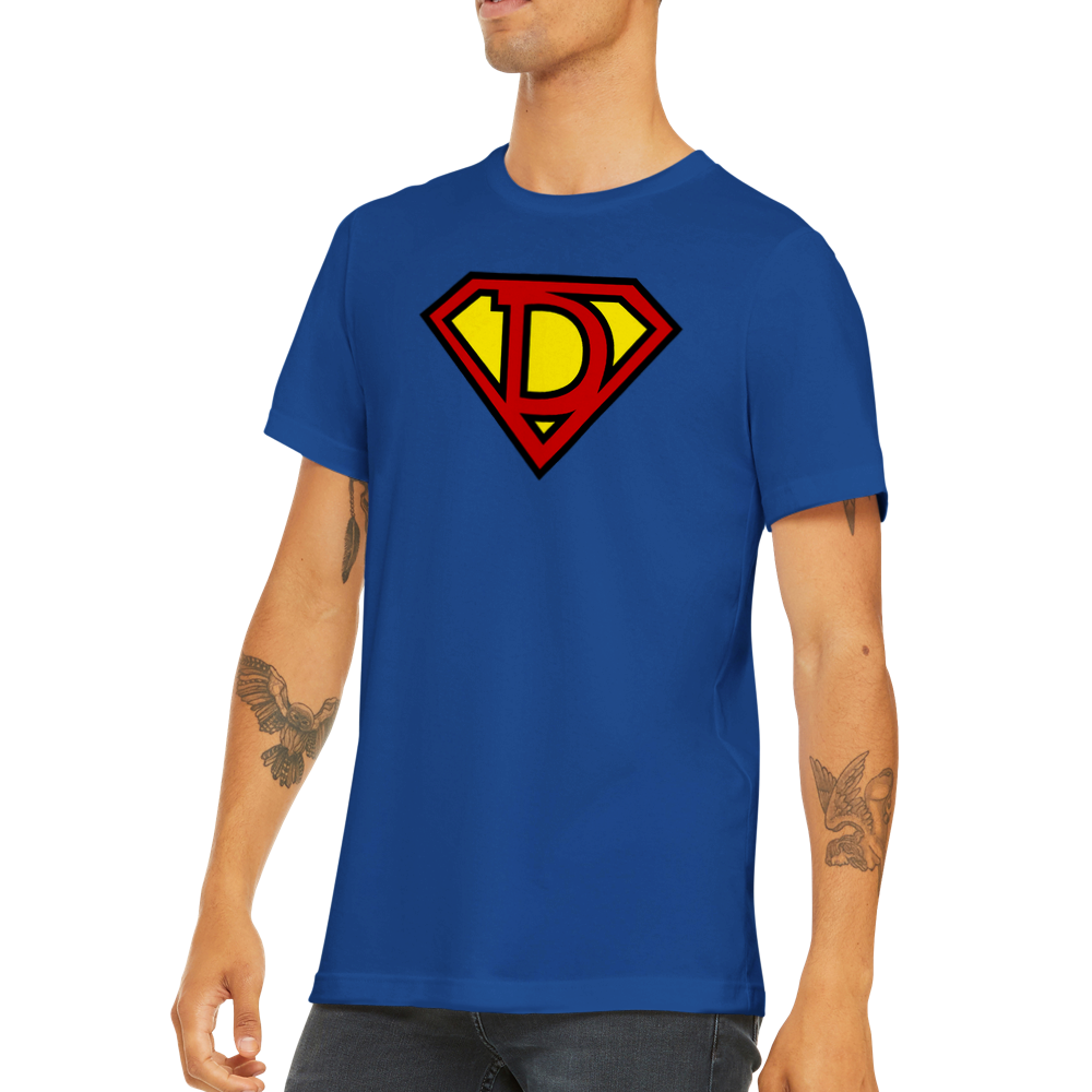 Super Style Font in Letter 'D' - Mens Crewneck T-shirt