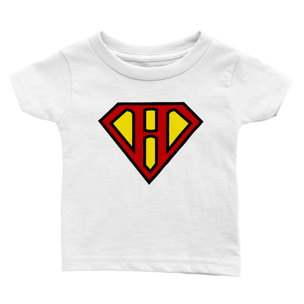 Super Style Font in Letter 'H' - Baby Crewneck T-shirt