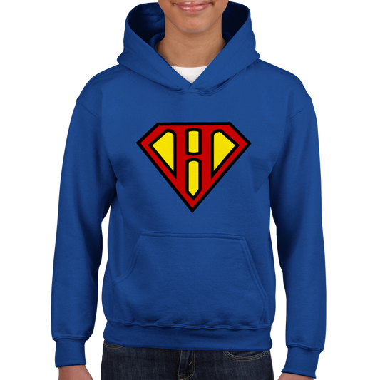 Super Style Font in Letter 'H' - Unisex Kids Pullover Hoodie