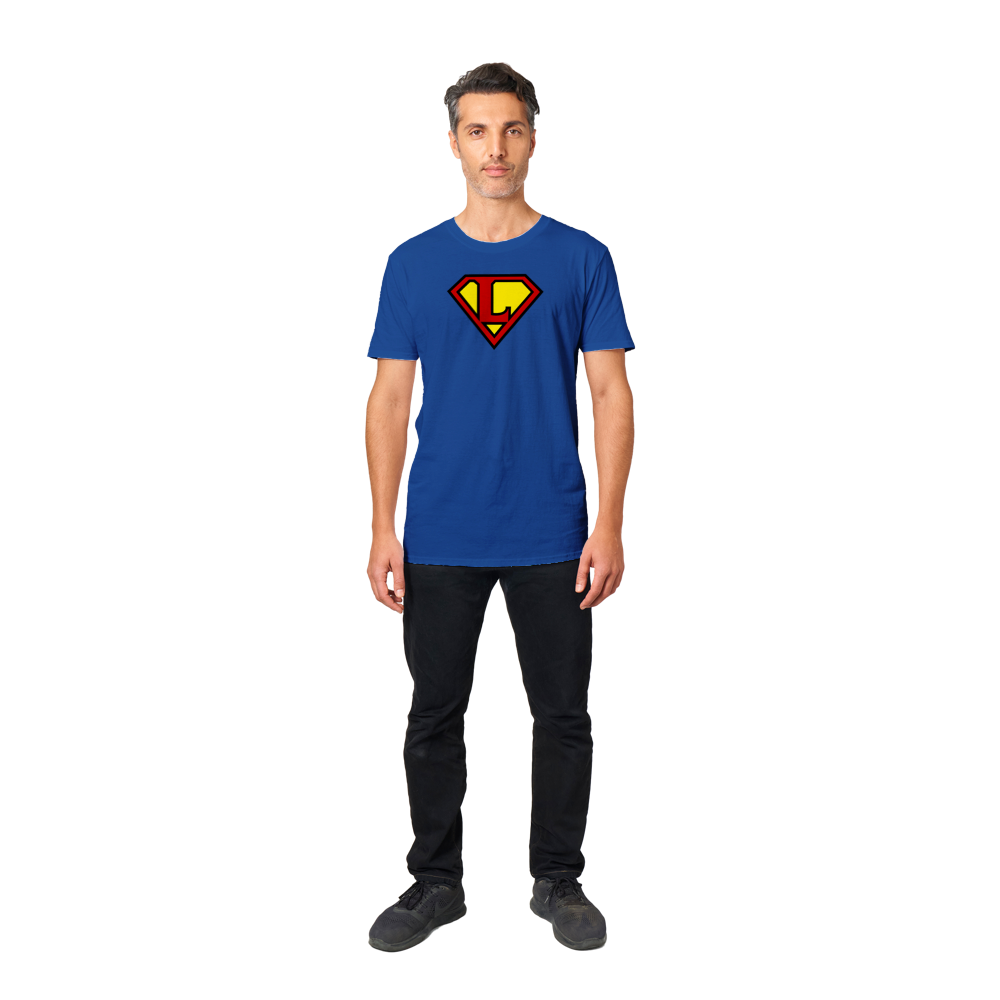 Super Style Font in Letter 'L' - Mens Crewneck T-shirt