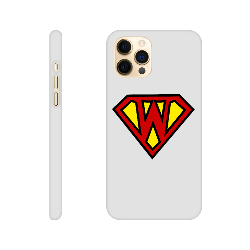 Super Style Font in Letter 'W' - Slim Apple IPhone case