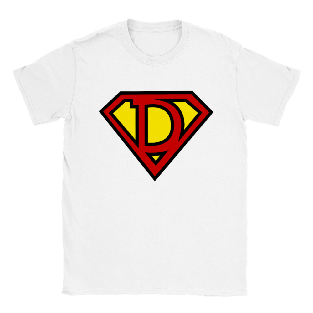 Super Style Font in Letter 'D' - Mens Crewneck T-shirt