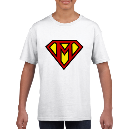 Super Style Font in Letter 'M' - Kids Unisex Crewneck T-shirt