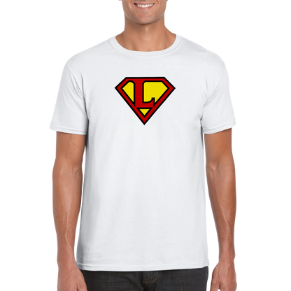 Super Style Font in Letter 'L' - Mens Crewneck T-shirt