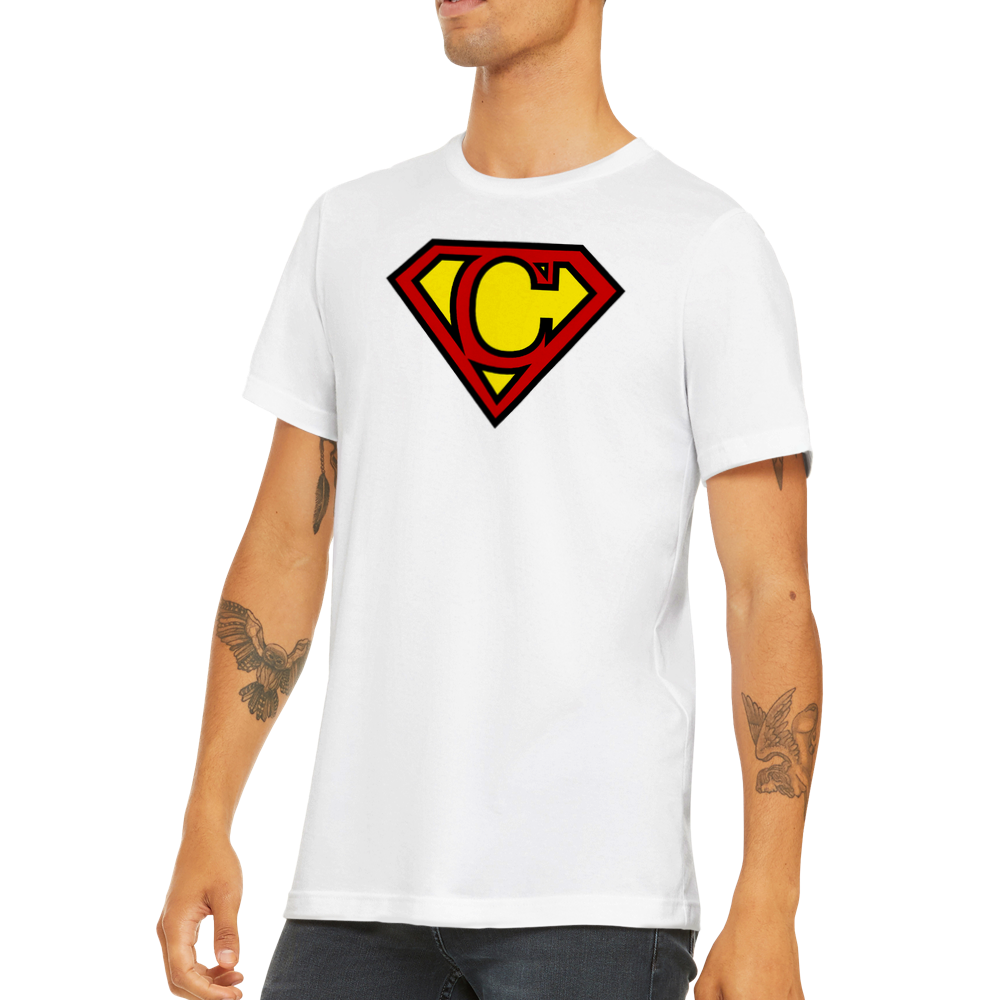 Super Style Font in Letter 'C' - Mens Crewneck T-shirt