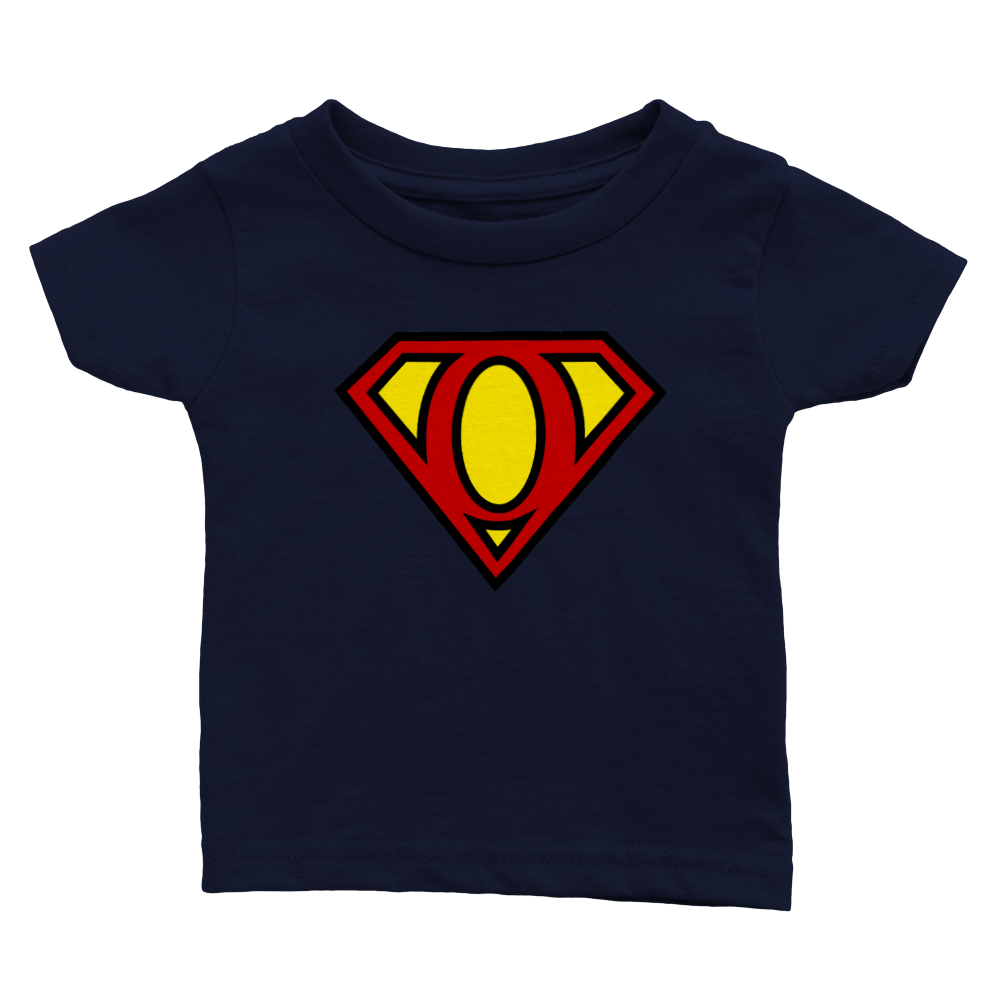 Super Style Font in Letter 'O' - Baby Crewneck T-shirt