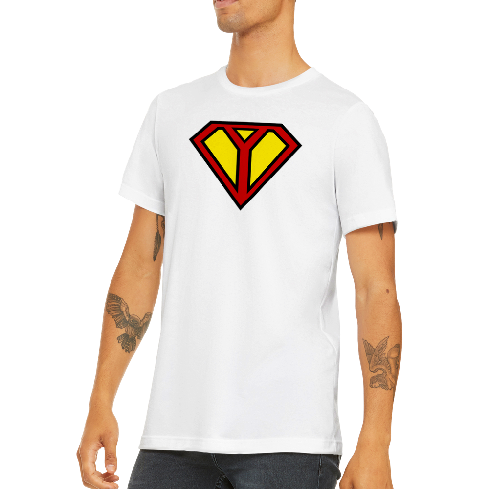 Super Style Font in Letter 'Y' - Mens Crewneck T-shirt