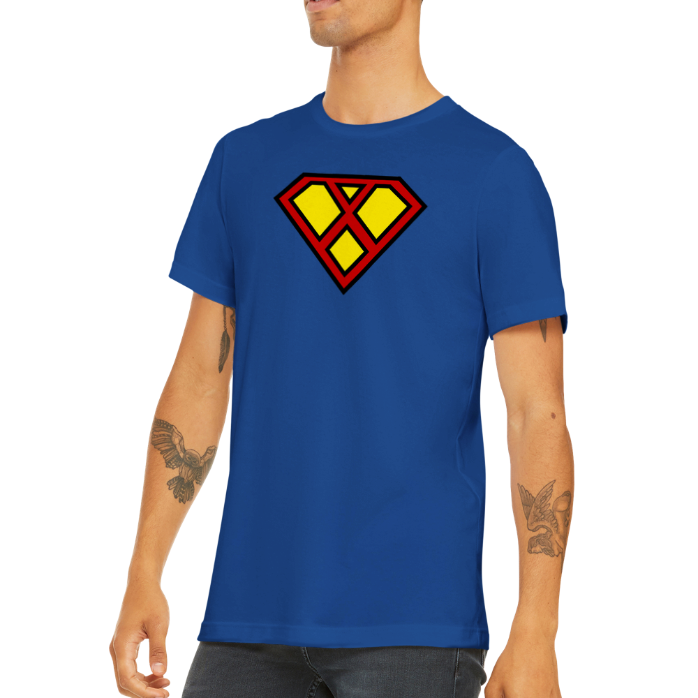 Super Style Font in Letter 'X' - Mens Crewneck T-shirt