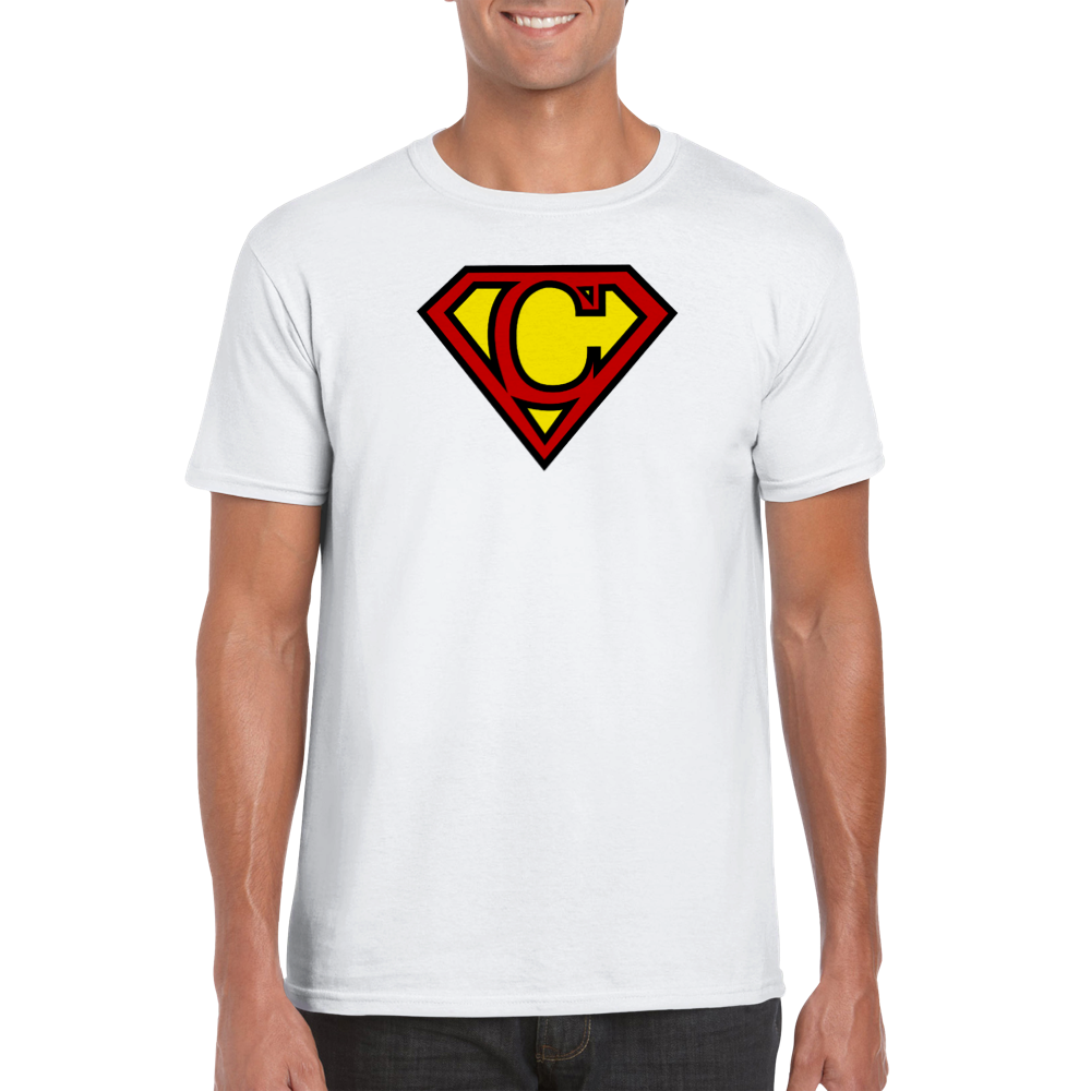 Super Style Font in Letter 'C' - Mens Crewneck T-shirt