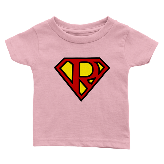 Super Style Font in Letter 'R' - Baby Crewneck T-shirt