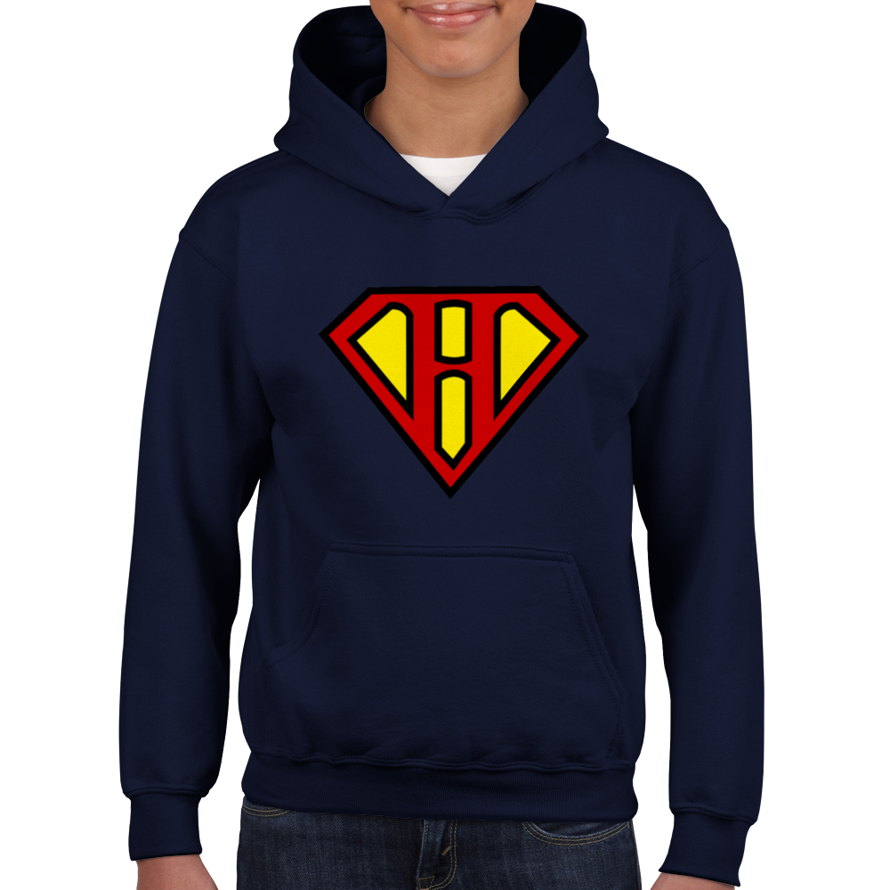 Super Style Font in Letter 'H' - Unisex Kids Pullover Hoodie