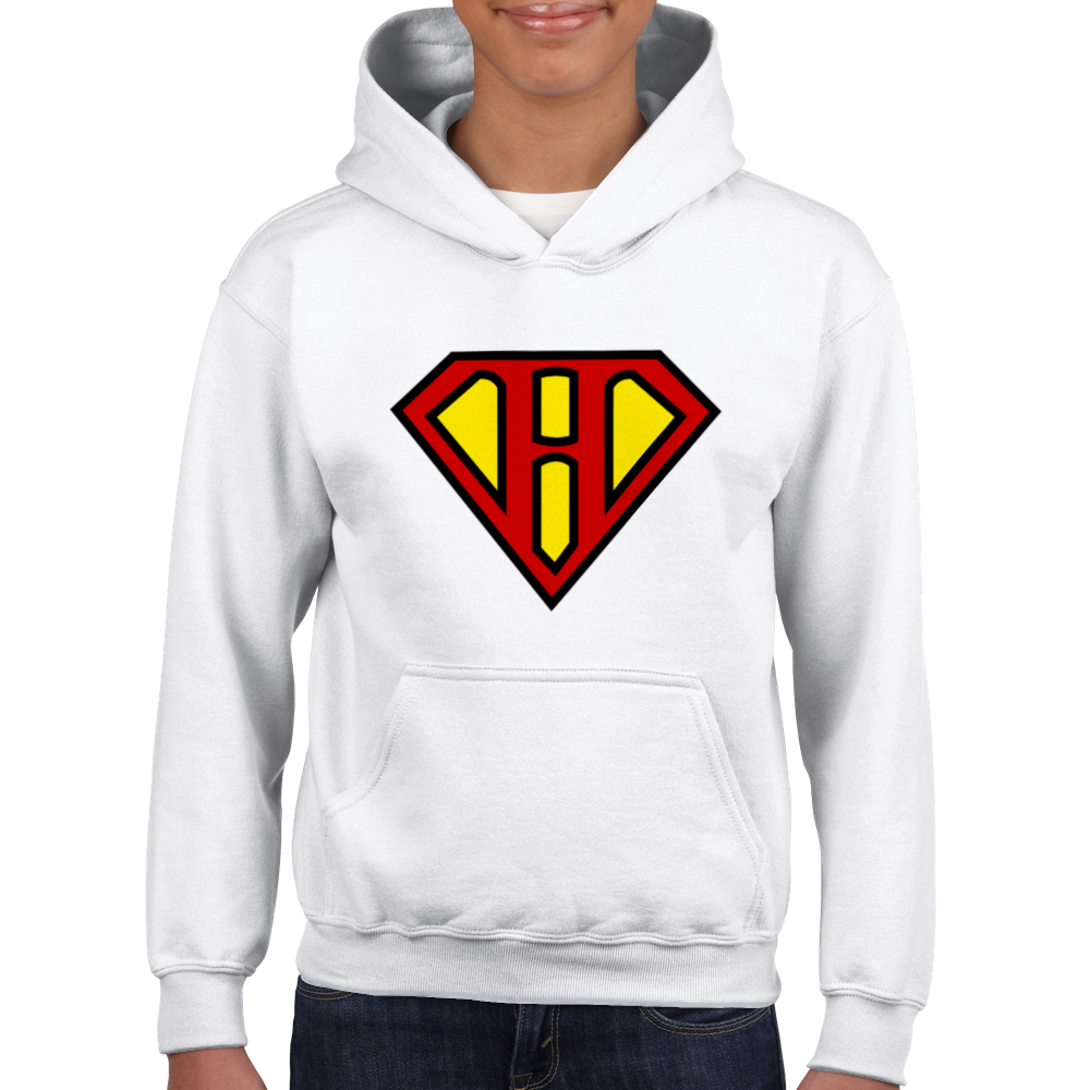 Super Style Font in Letter 'H' - Unisex Kids Pullover Hoodie