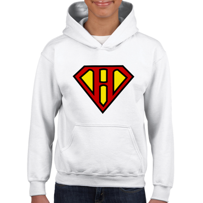 Super Style Font in Letter 'H' - Unisex Kids Pullover Hoodie