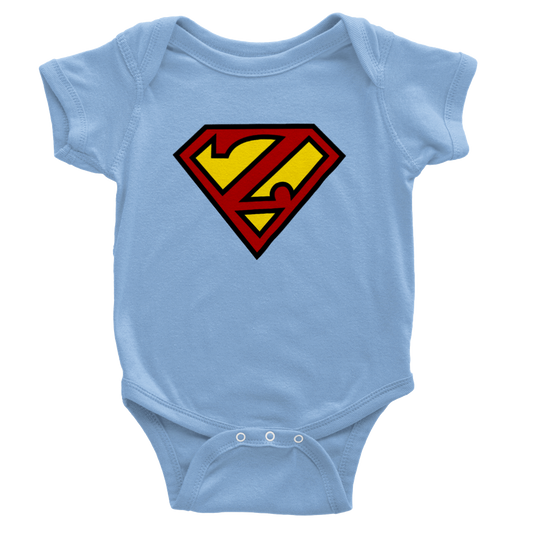 Super Style Font in Letter 'Z' - Baby Short Sleeve Onesie