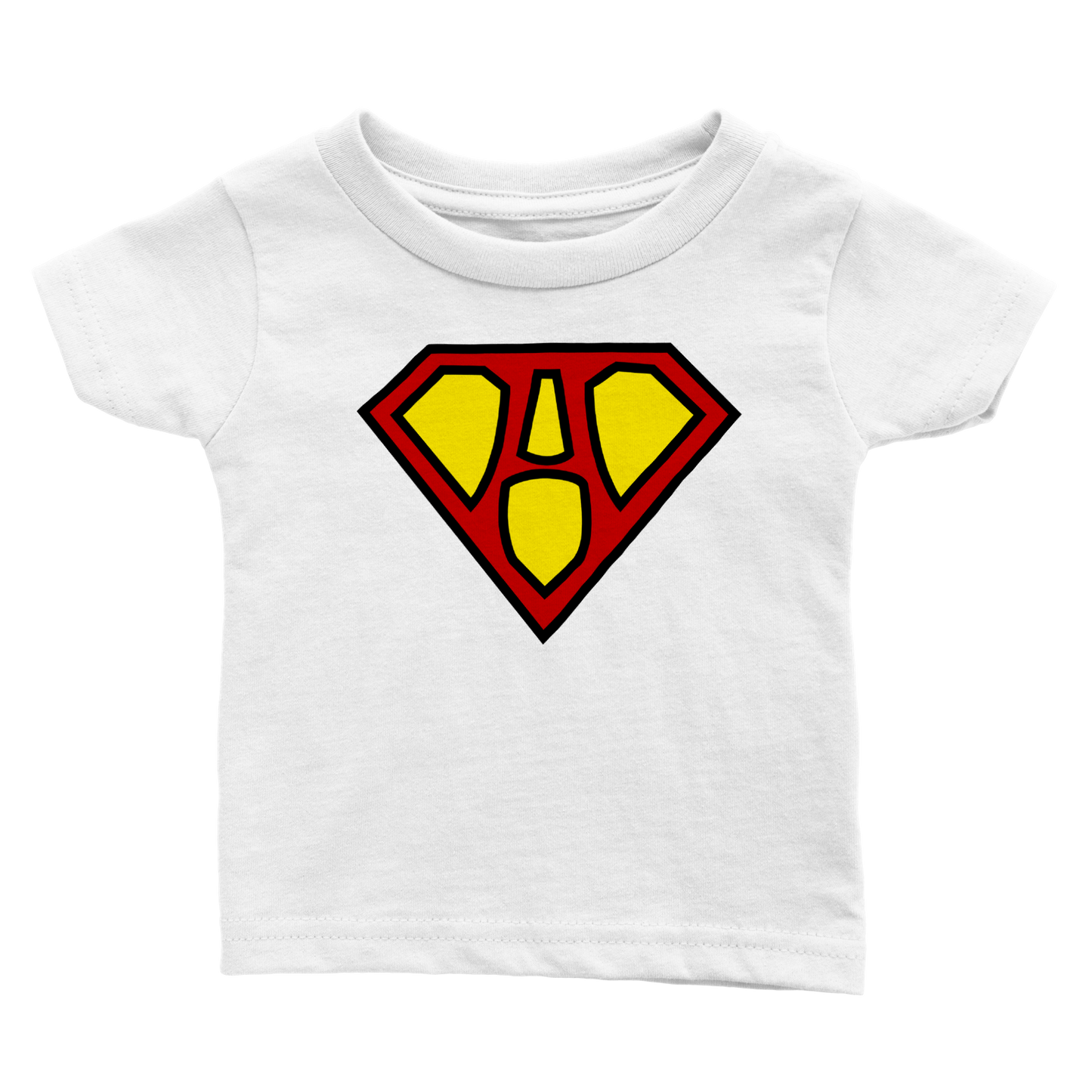 Super Style Font in Letter 'A' - Baby Crewneck T-shirt