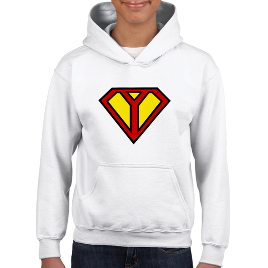 Super Style Font in Letter 'Y' - Kids Unisex Pullover Hoodie