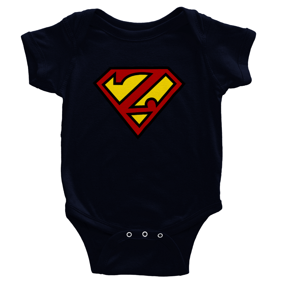 Super Style Font in Letter 'Z' - Baby Short Sleeve Onesie