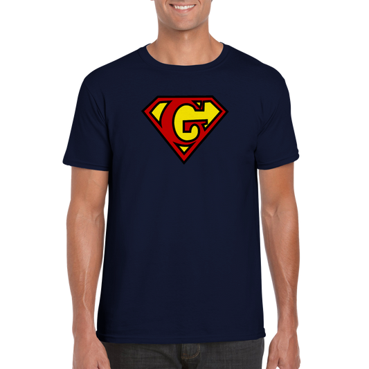 Super Style Font in Letter 'G' - Mens Crewneck T-shirt