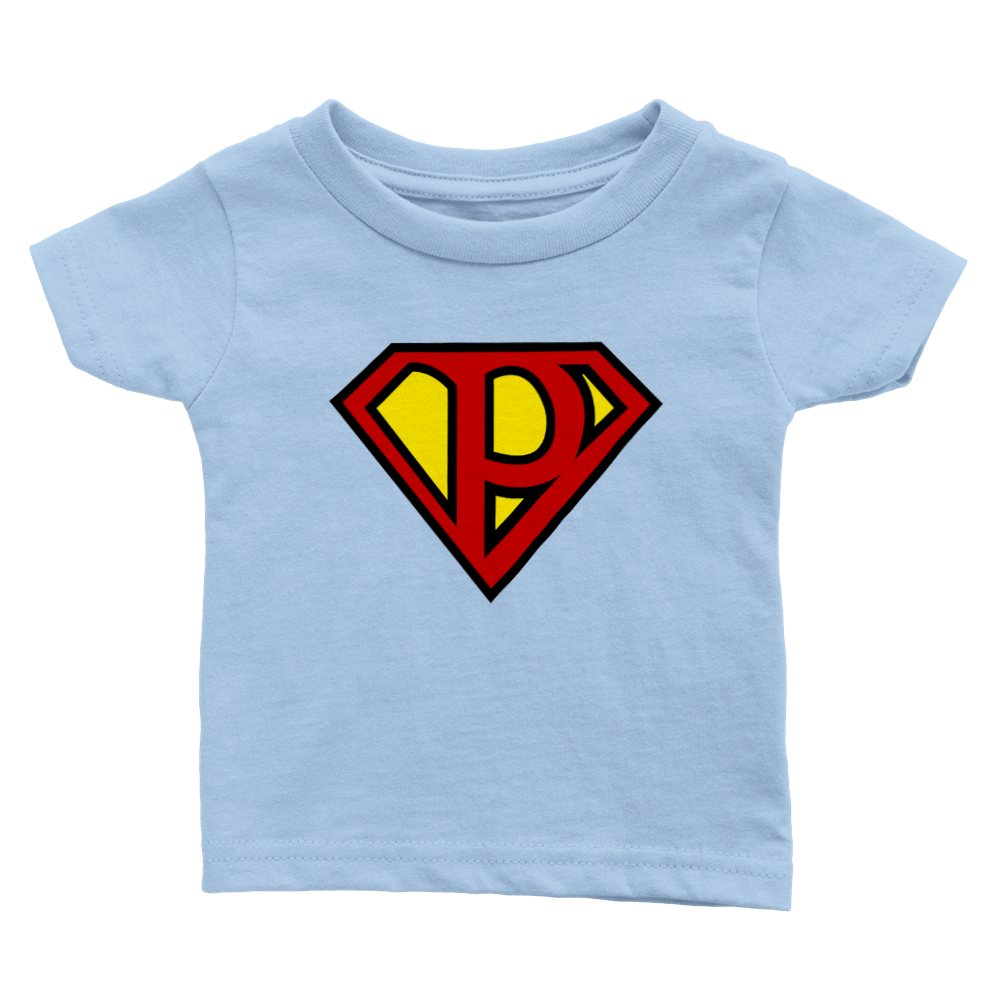 Super Style Font in Letter 'P' - Baby Crewneck T-shirt