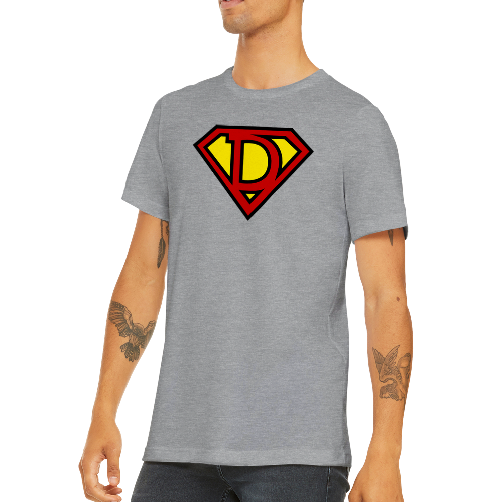 Super Style Font in Letter 'D' - Mens Crewneck T-shirt