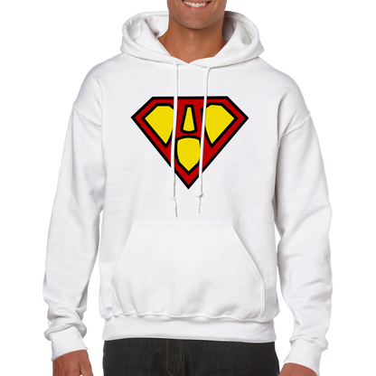 Super Style Font in Letter 'A' - Adults Unisex Pullover Hoodie