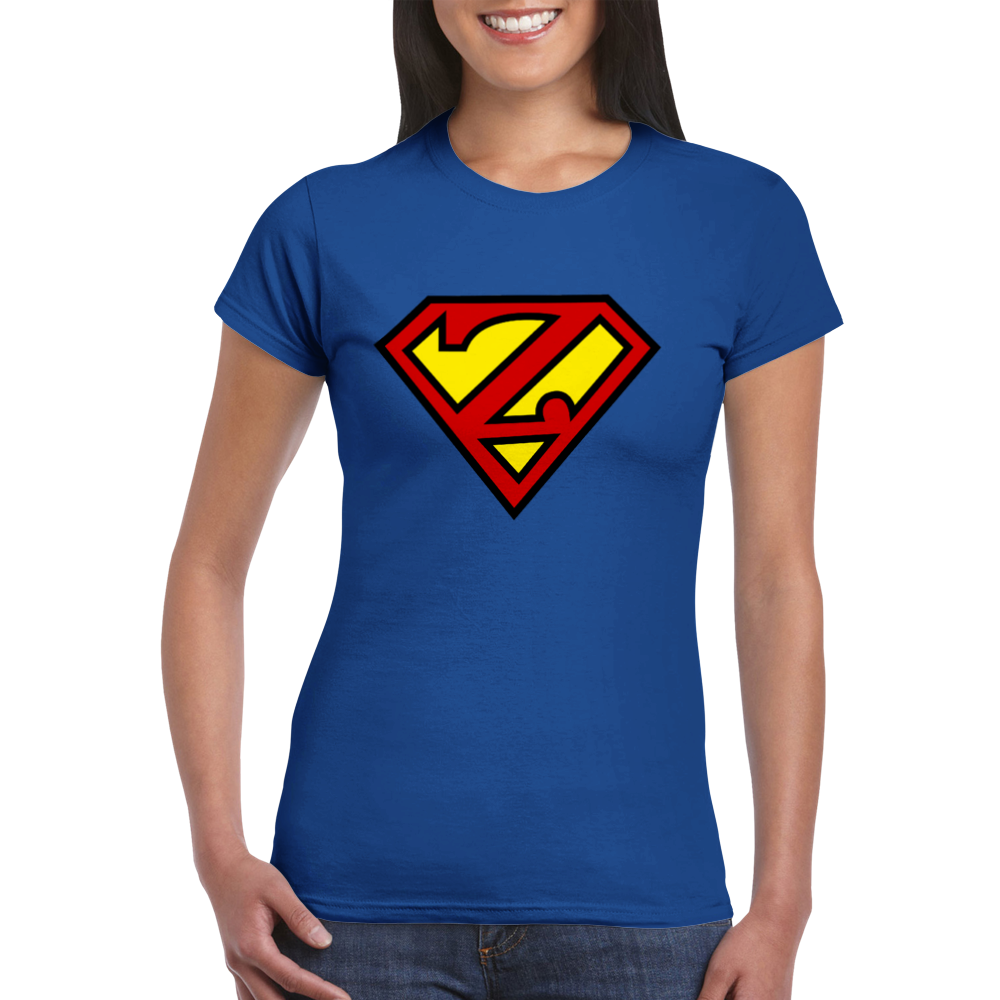 Super Style Font in Letter 'Z' - Womens Crewneck T-shirt