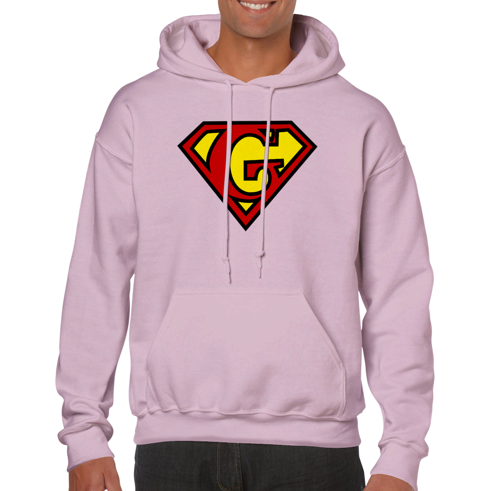 Super Style Font in Letter 'G' - Adults Unisex Pullover Hoodie